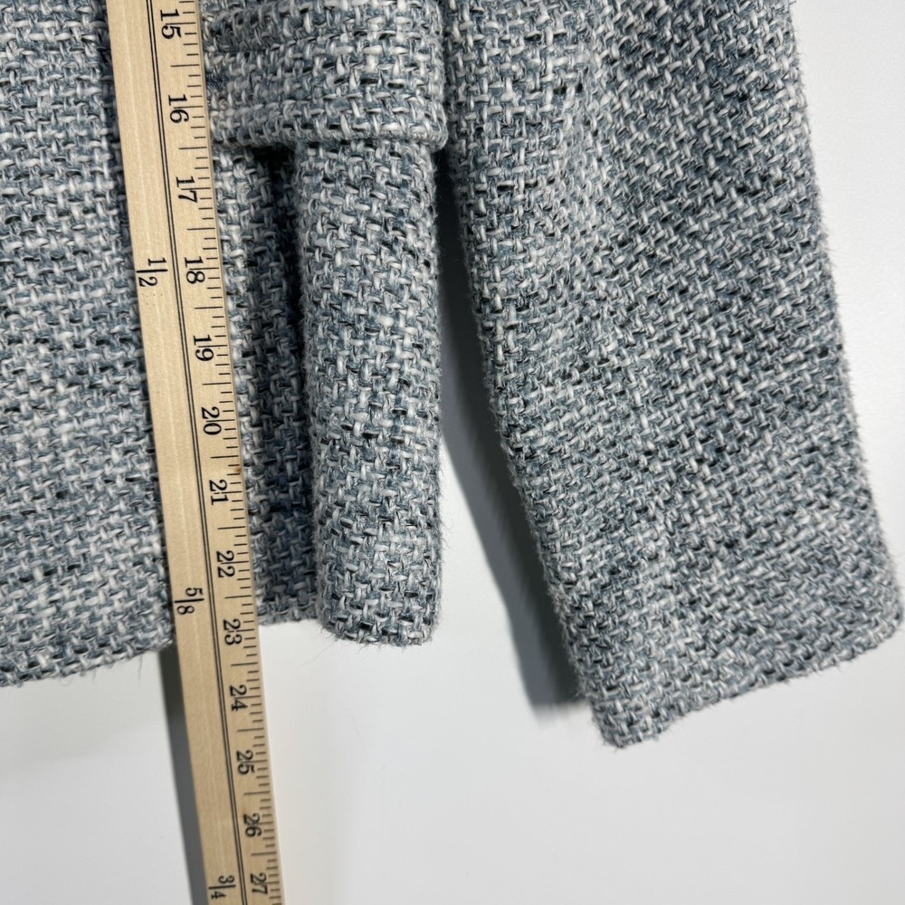 Talbots Tweed Blazer Women's 14P Petite Blue Lined Classic Casual Professional - Picture 6 of 8